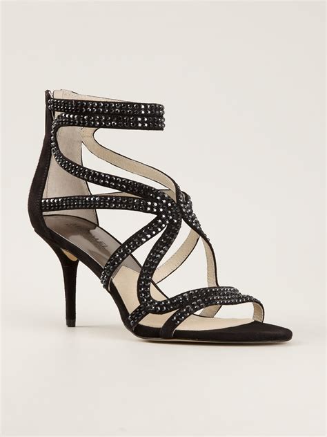 michael kors studded heels|michael kors heels with zipper.